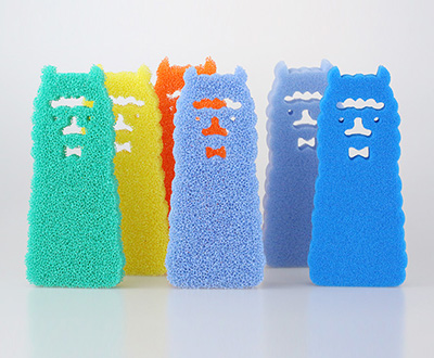 アルパカの形をしたキッチンはシリカゲルの綿をきれいに